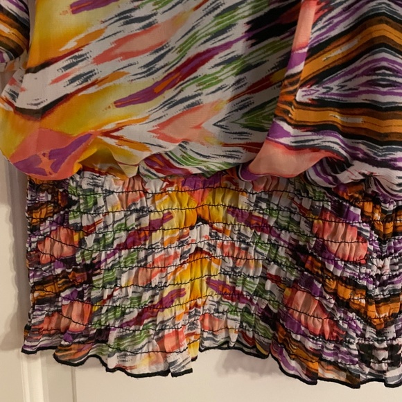 New Directions Blouse Bright Colors - Picture 3 of 11